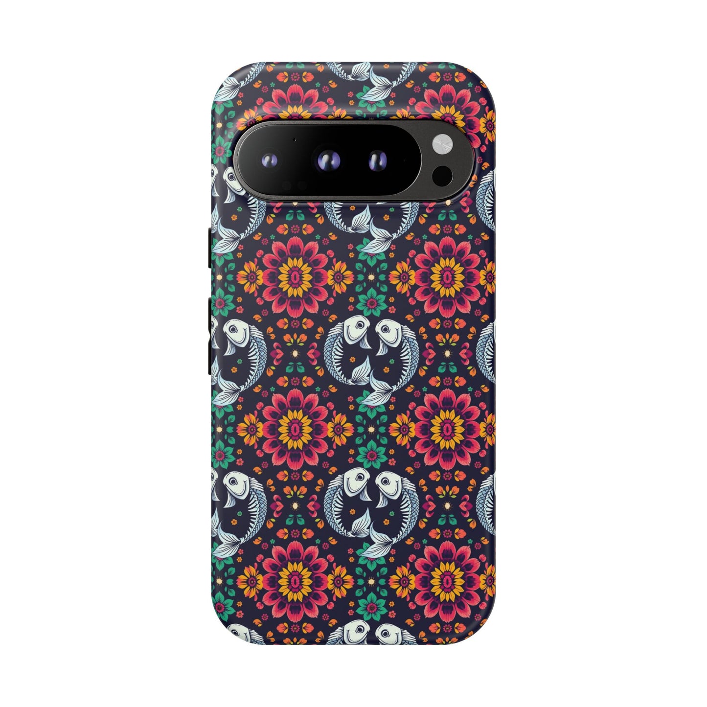 Tough Cases, Pisces, Zodiac v4, Flower Pattern