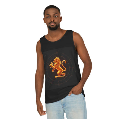 Unisex Garment-Dyed, Tank Top, Leo Design, Space Animal v1, 100% US cotton