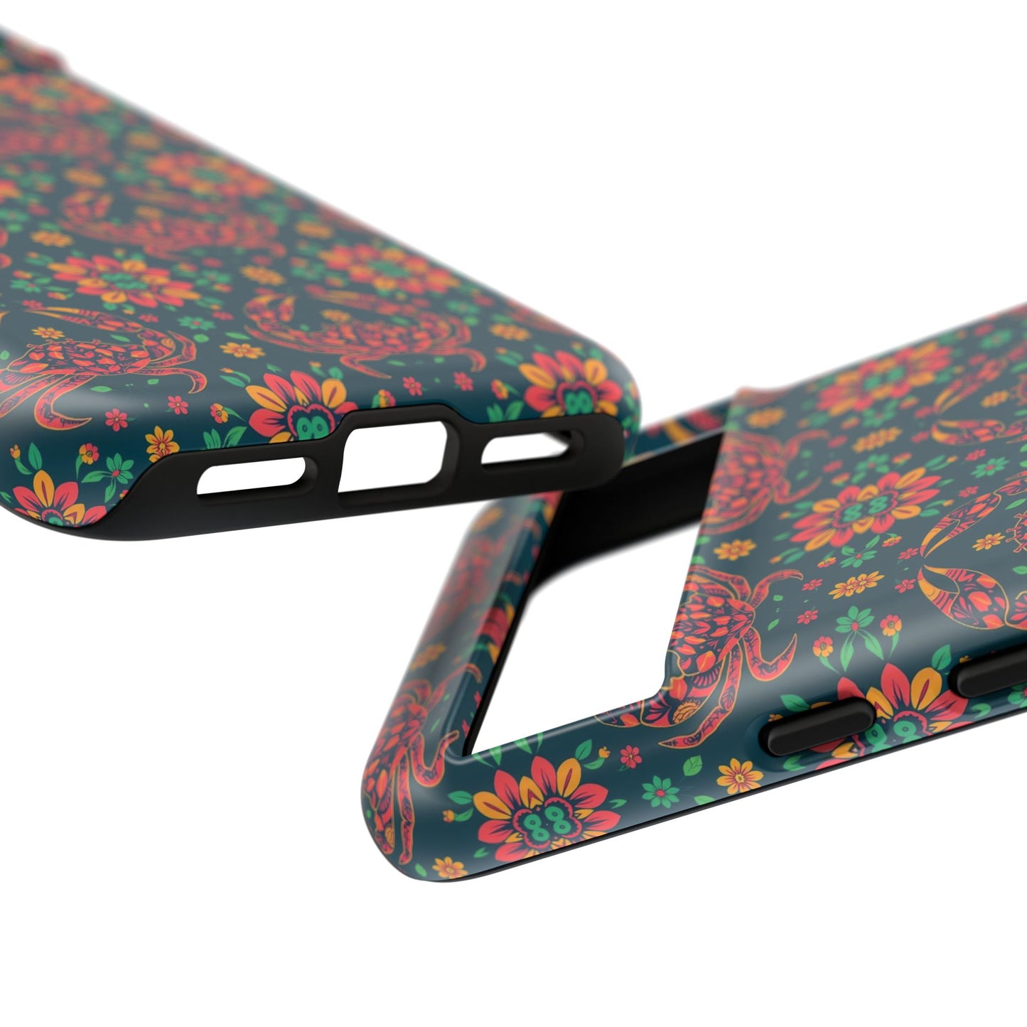 Tough Cases, Cancer, Zodiac v4, Flower Pattern