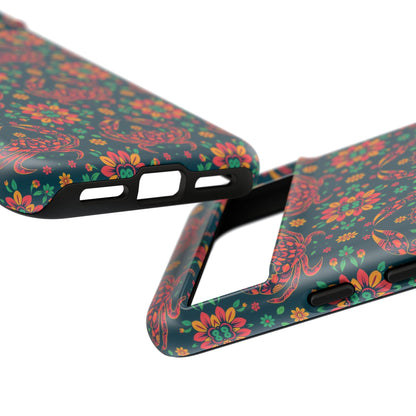 Tough Cases, Cancer, Zodiac v4, Flower Pattern
