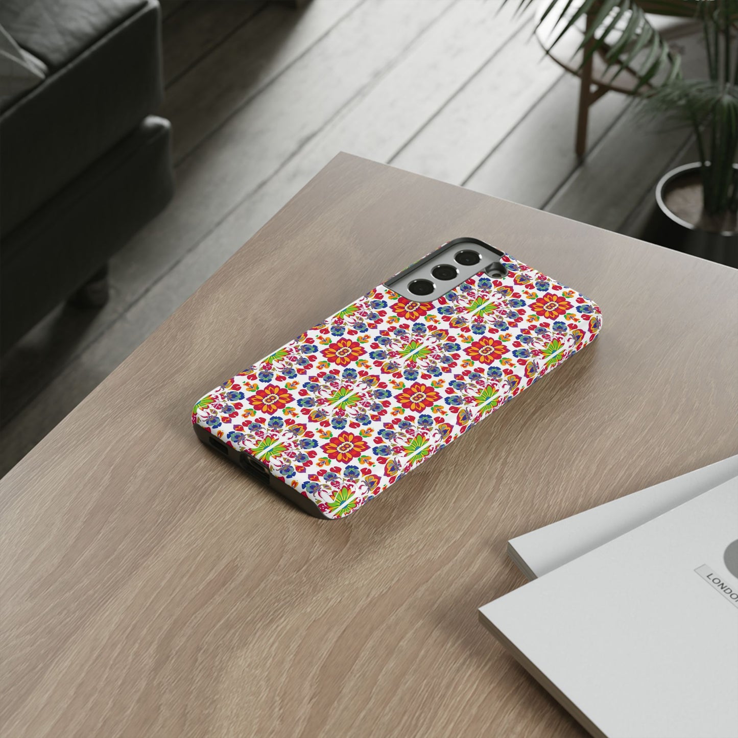 Tough Cases, Libra, Zodiac v1, Flower Pattern