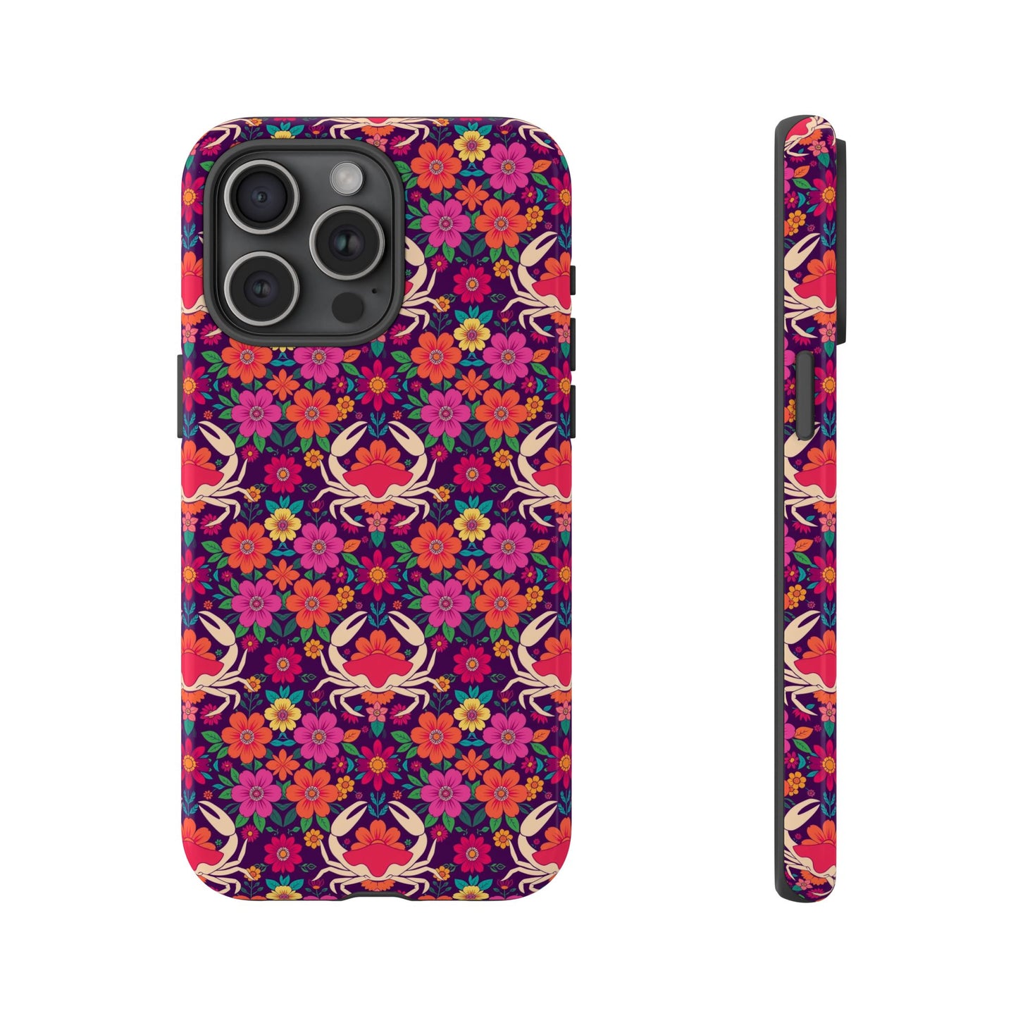Tough Cases, Cancer, Zodiac v1, Flower Pattern