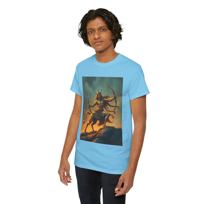 Unisex Heavy Cotton T-Shirt, Arrow Centaur, Sagittarius Zodiac Design