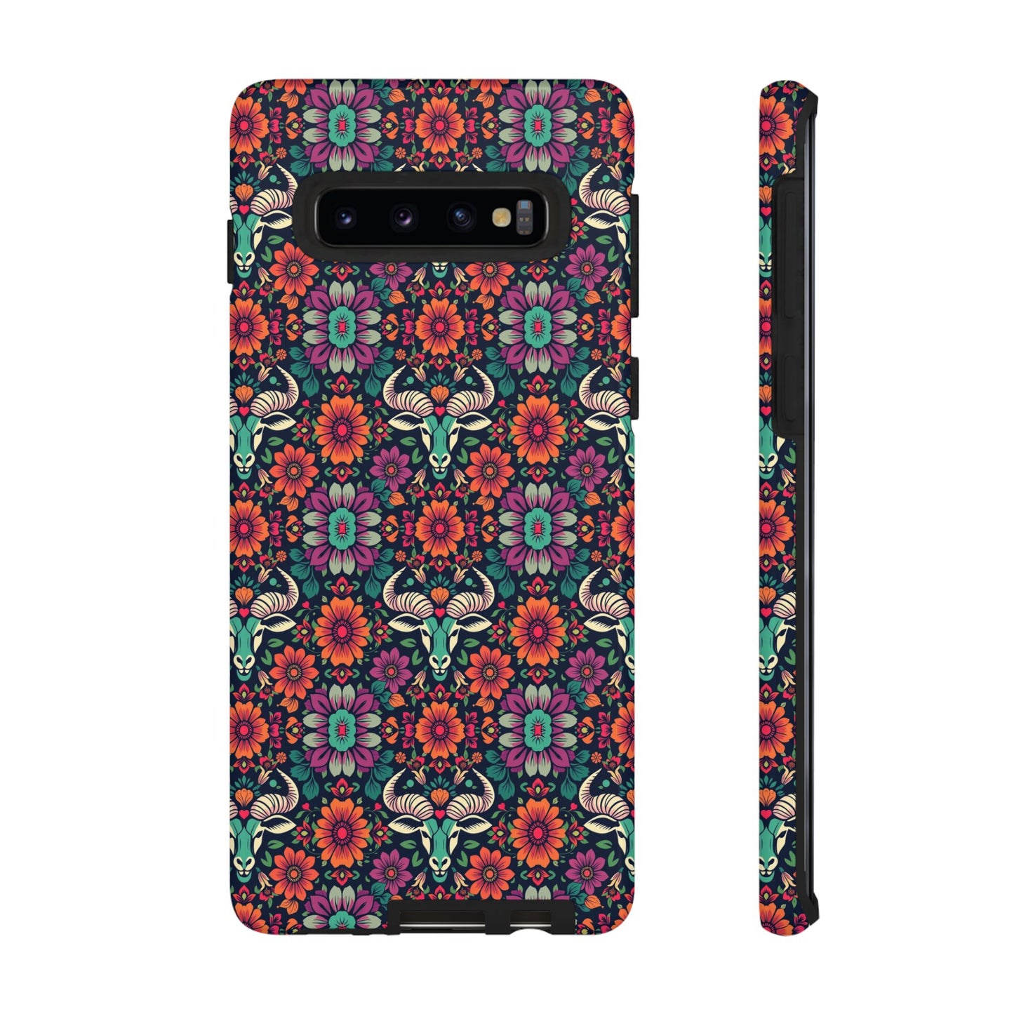 Tough Cases, Taurus, Zodiac v4, Flower Pattern