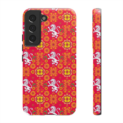 Tough Cases, Leo, Zodiac v4, Flower Pattern
