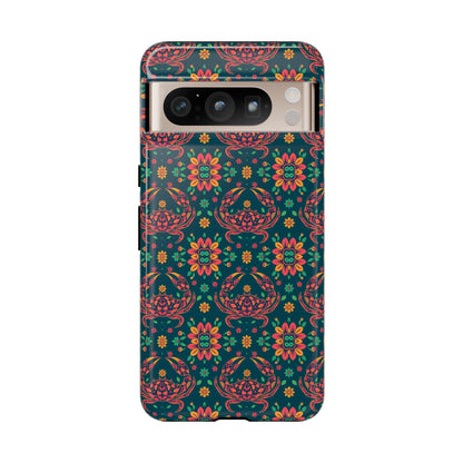 Tough Cases, Cancer, Zodiac v4, Flower Pattern