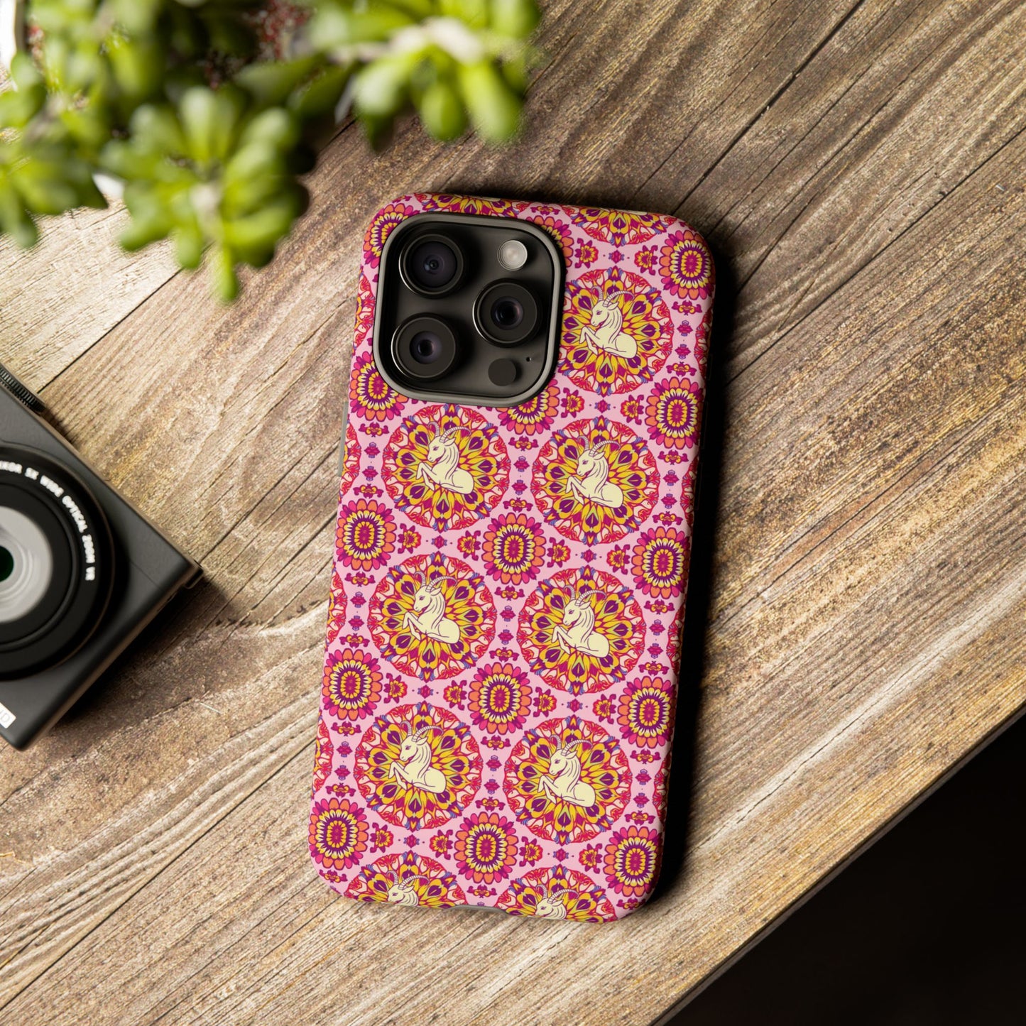 Tough Cases, Capricorn, Zodiac v4, Flower Pattern