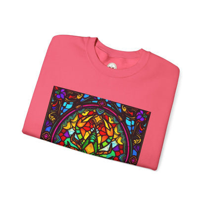 Unisex Heavy Blend™ Crewneck Sweatshirt, Glass 1, Scorpio Zodiac Design