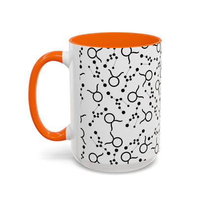 Accent Coffee Mug with the Taurus Zodiac sign (11, 15oz)