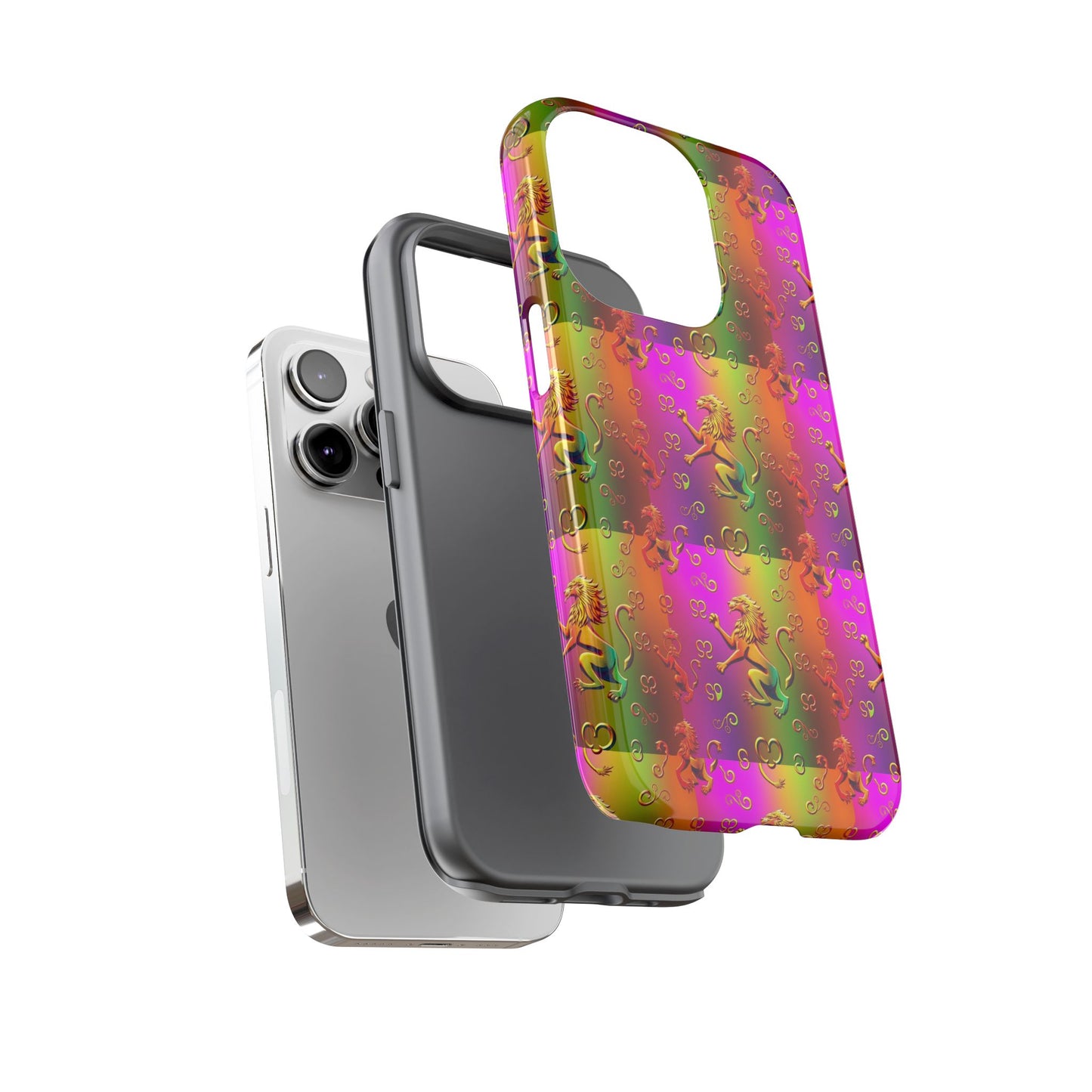 Tough Cases, Leo, Zodiac v1, Metal Pattern