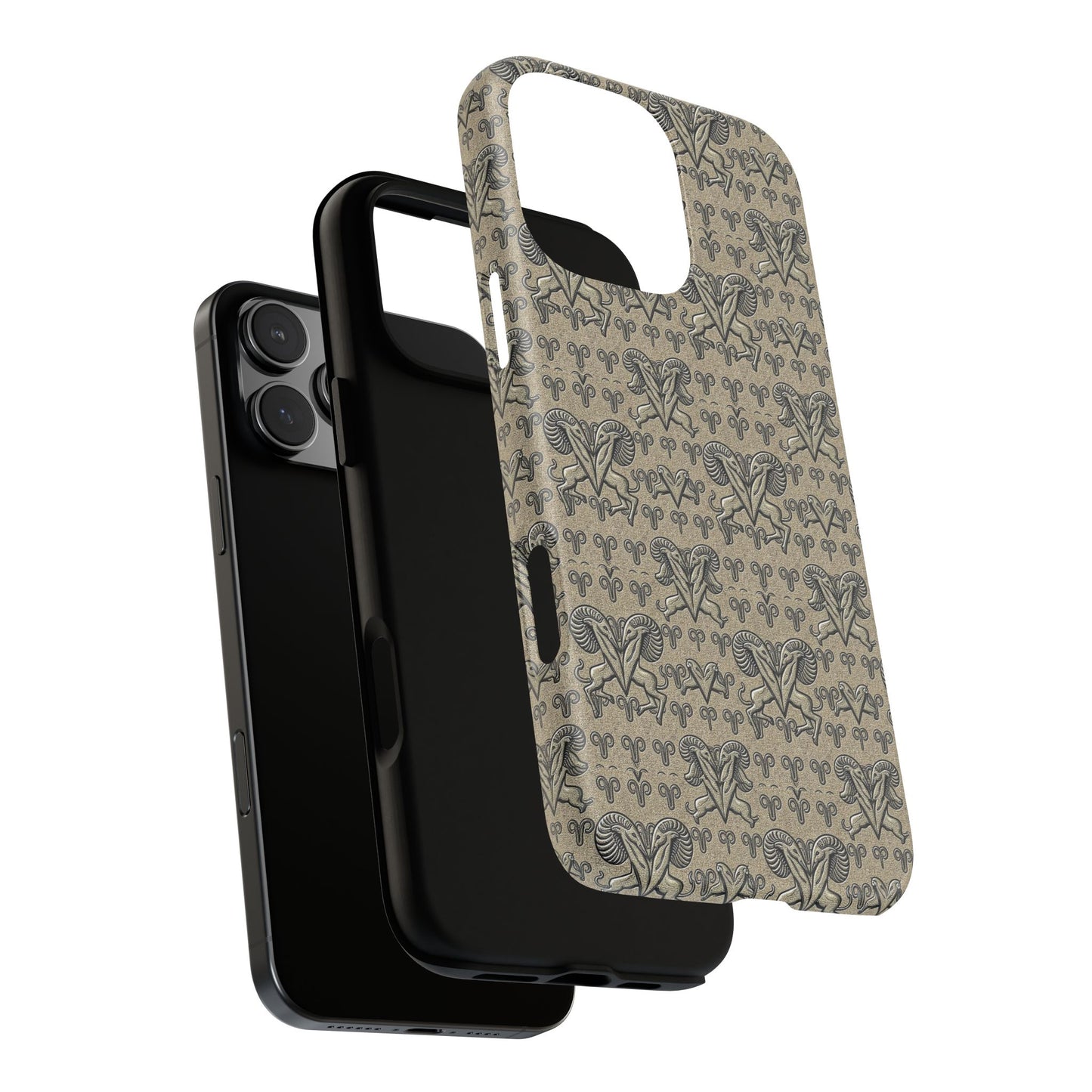 Tough Cases, Aries, Zodiac, Metal Pattern