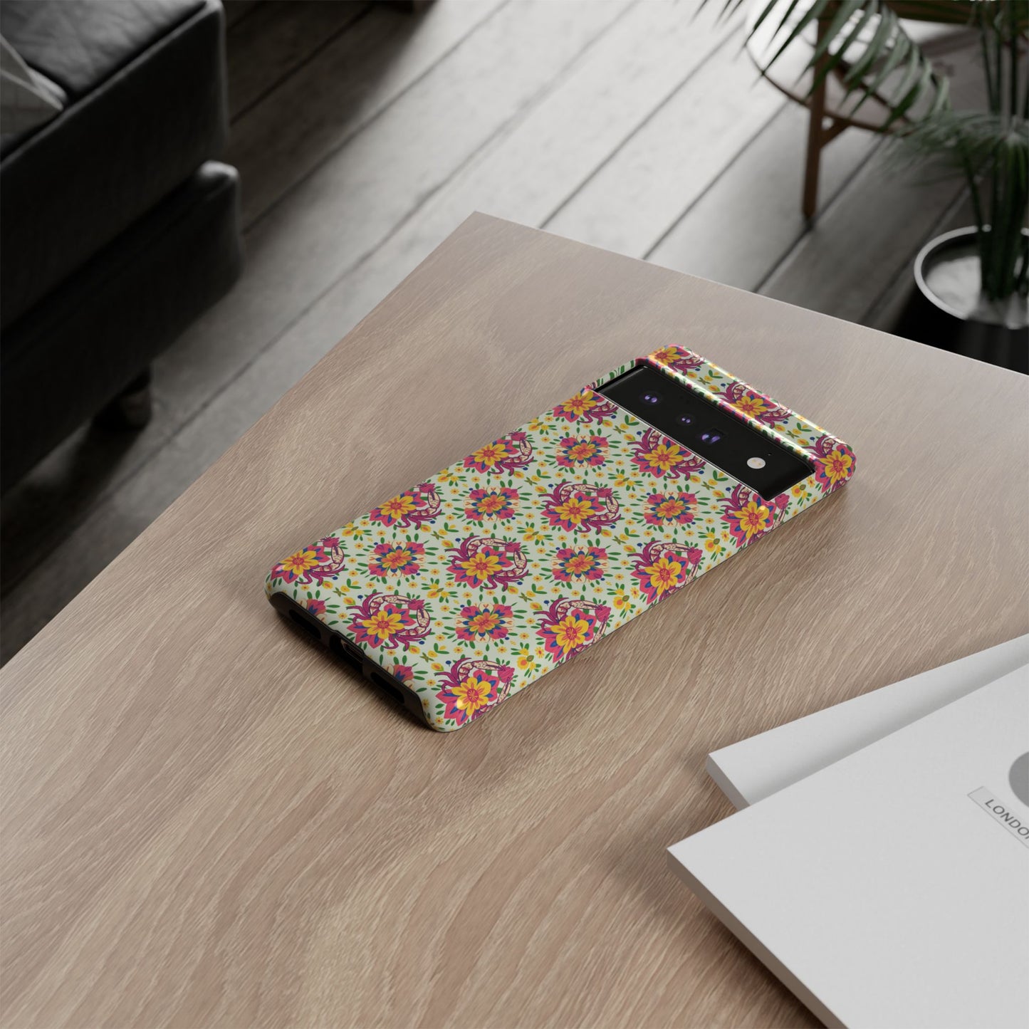 Tough Cases, Cancer, Zodiac v3, Flower Pattern