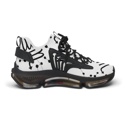 Women's Mesh Sneakers, Constellation & Symbol, Scorpio Zodiac Sign, AOP
