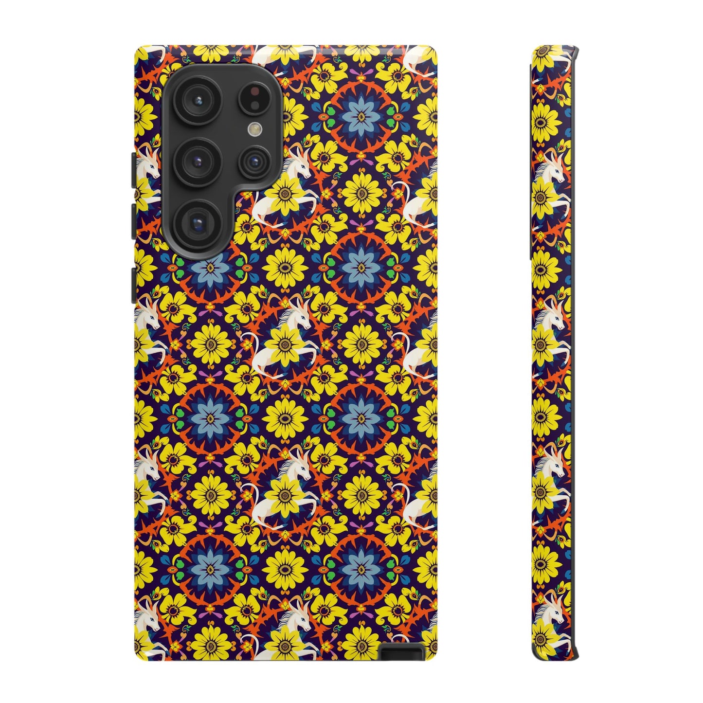 Tough Cases, Aquarius, Zodiac v3, Flower Pattern