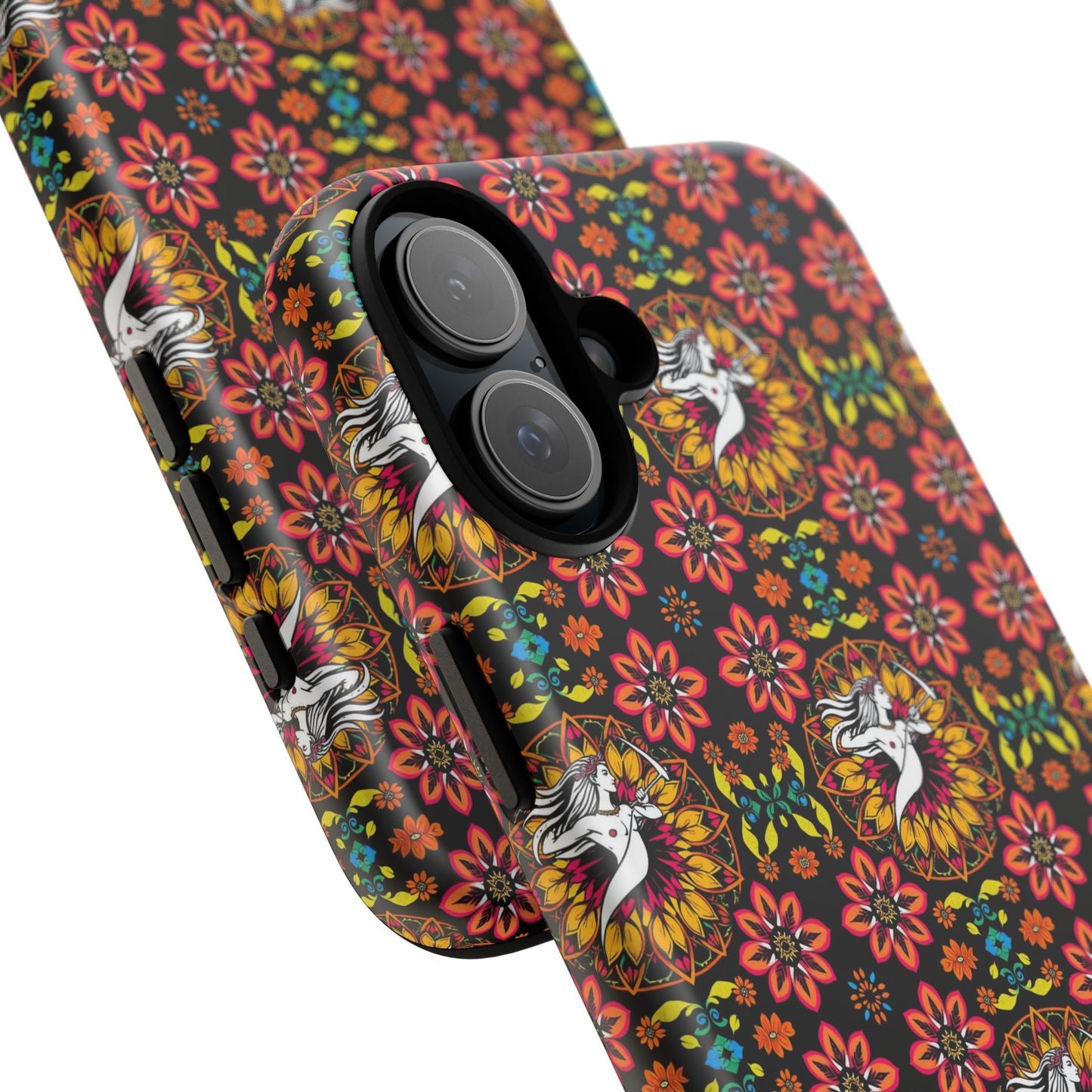 Tough Cases, Sagittarius, Zodiac v2, Flower Pattern