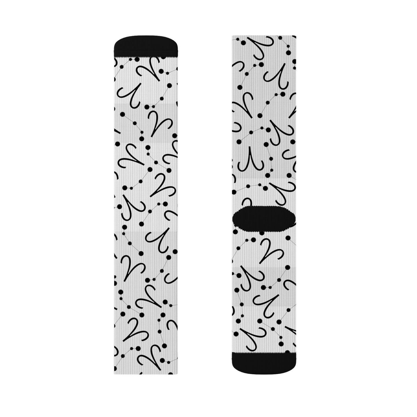 Zodiac Sublimation Socks Aries Zodiac sign