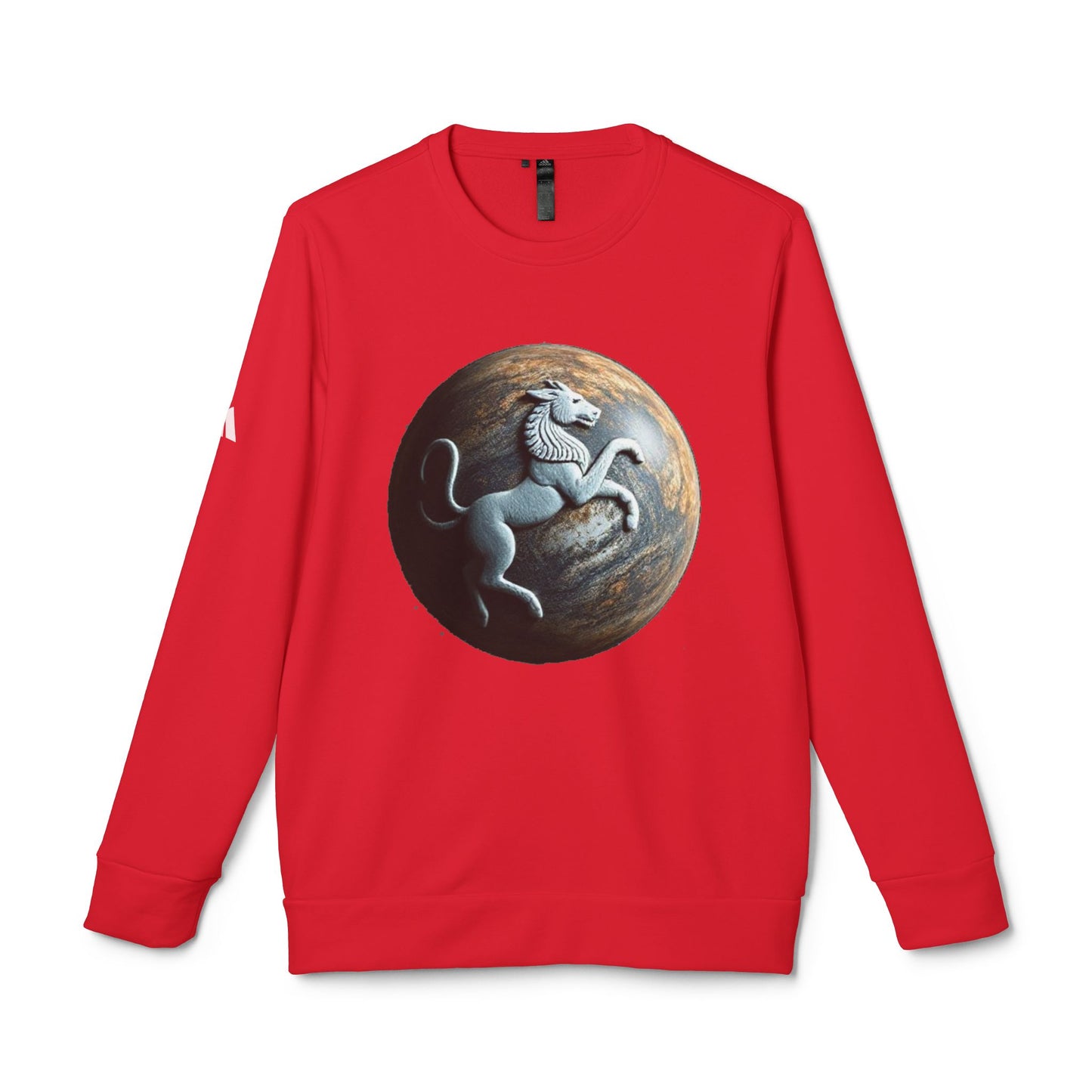 Adidas, Unisex Fleece Crewneck Sweatshirt, Aquarius, Planet Animal, Zodiac
