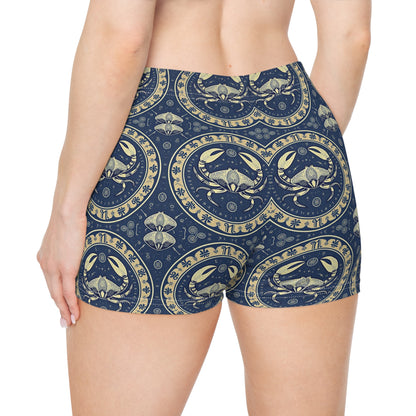 Women's Shorts, AOP, Cancer, Zodiac v1, Pattern
