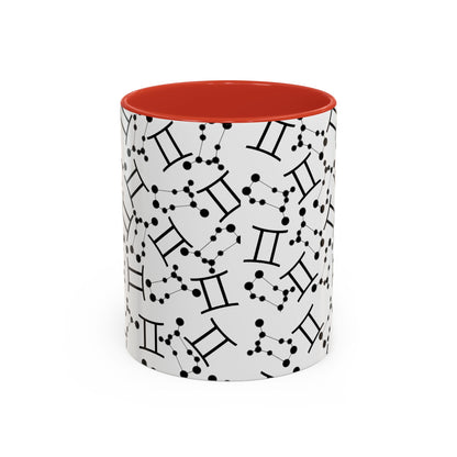 Accent Coffee Mug with the Gemini sign (11, 15oz)