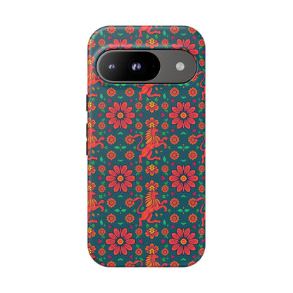 Tough Cases, Leo, Zodiac v2, Flower Pattern
