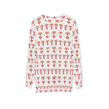 Unisex Sweatshirt (AOP), Aries, Zodiac v2, Jewel Pattern
