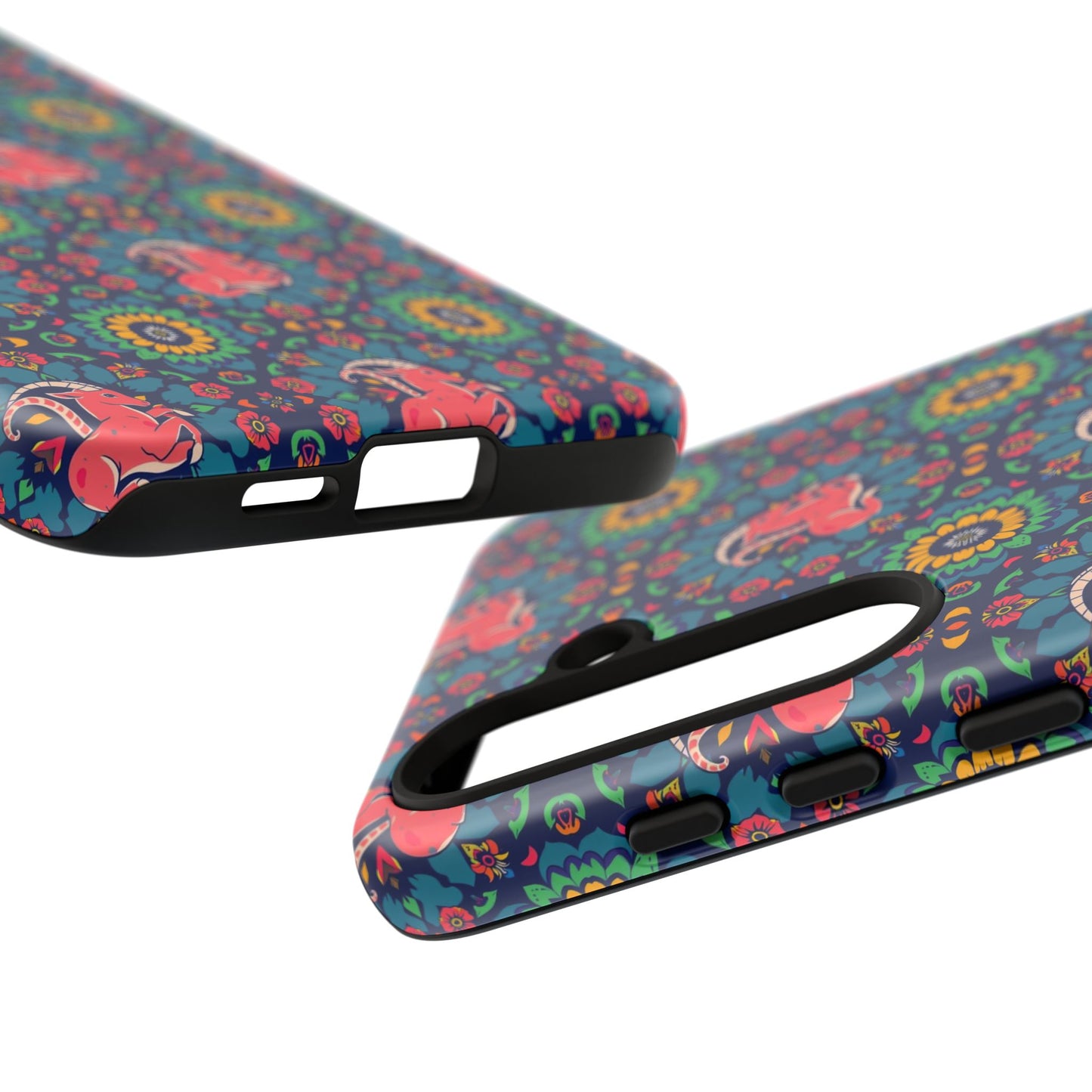 Tough Cases, Capricorn, Zodiac v1, Flower Pattern