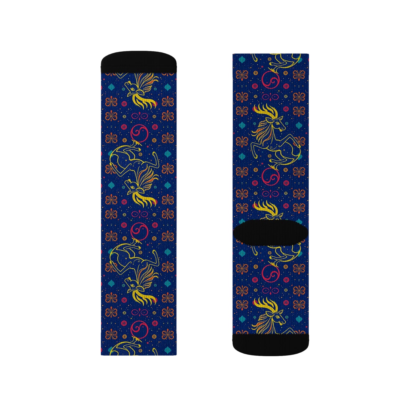 Sublimation Socks, Aquarius, Zodiac v2, Pattern
