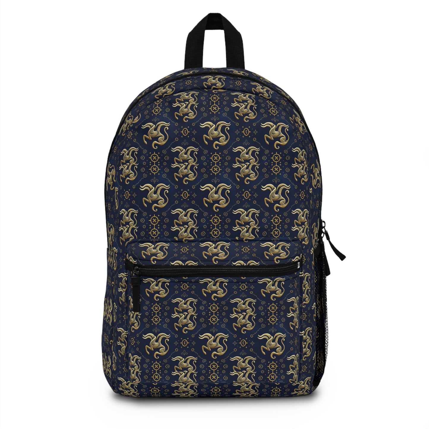 Backpack, Aquarius, Zodiac, Metal Pattern