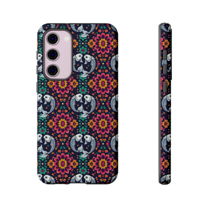 Tough Cases, Pisces, Zodiac v4, Flower Pattern