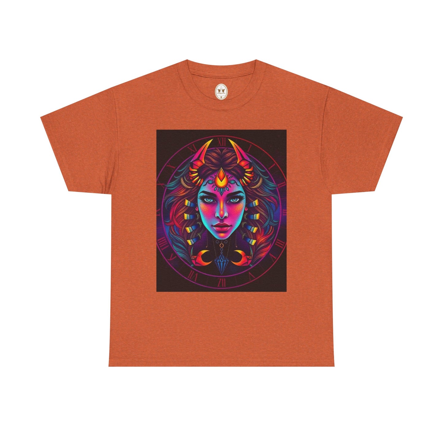 Unisex Heavy Cotton T-Shirt, Scorpio, Zodiac v4, Sexy Art