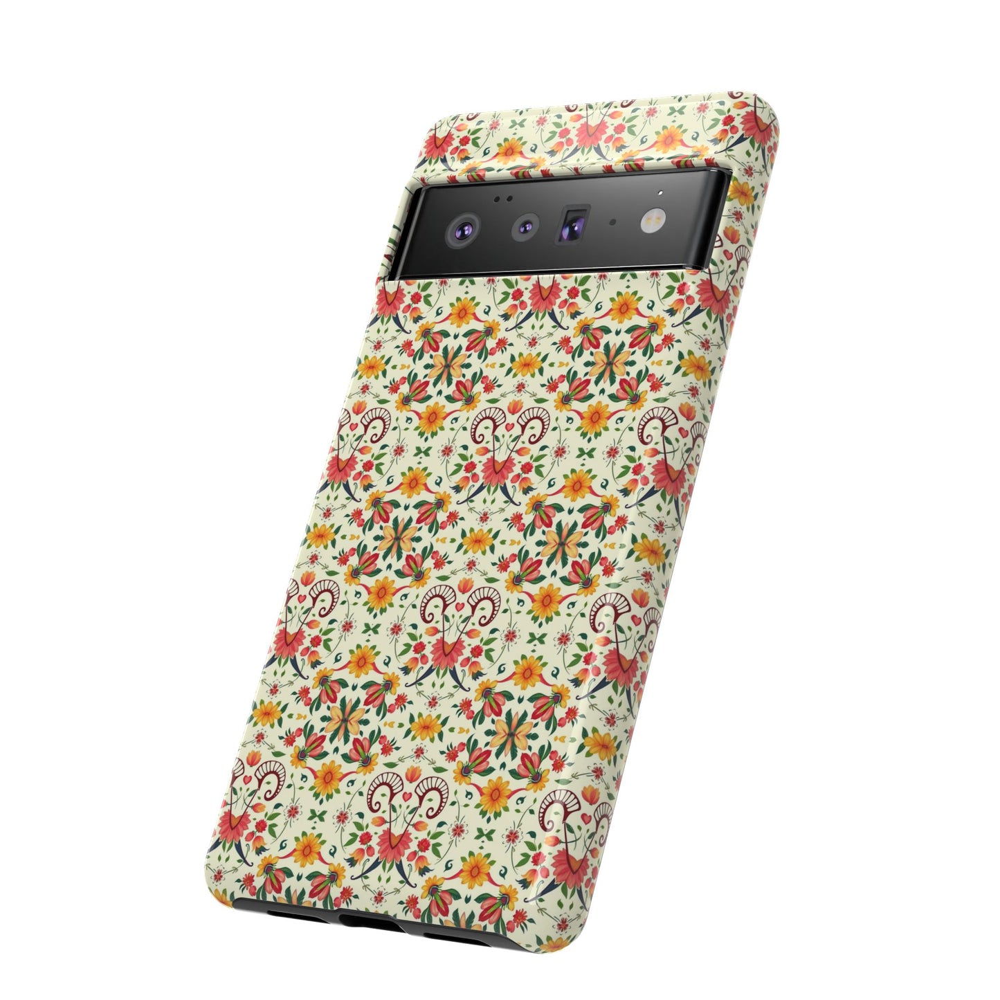 Tough Cases, Aries, Zodiac, Flower Pattern