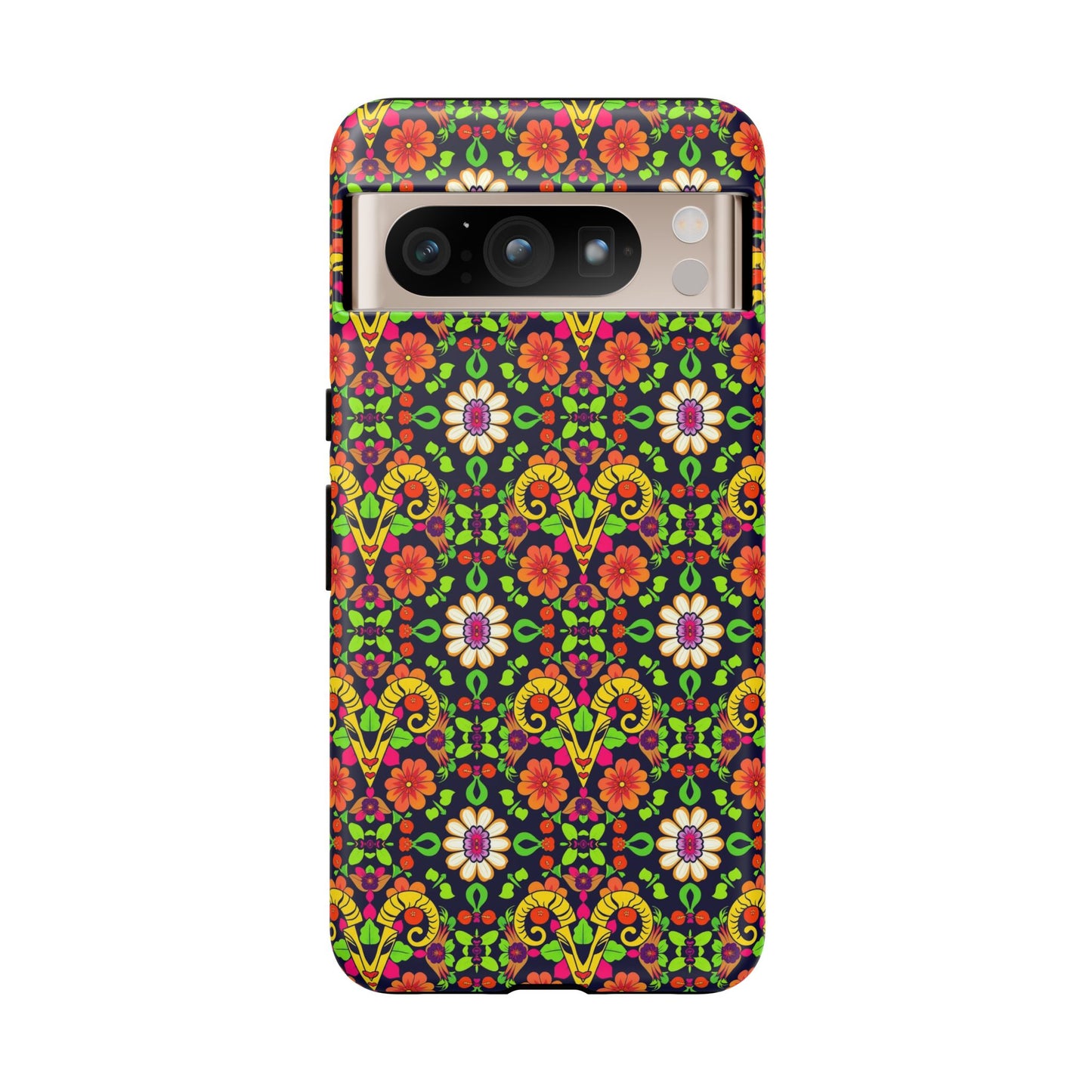 Tough Cases, Aries, Zodiac v4, Flower Pattern