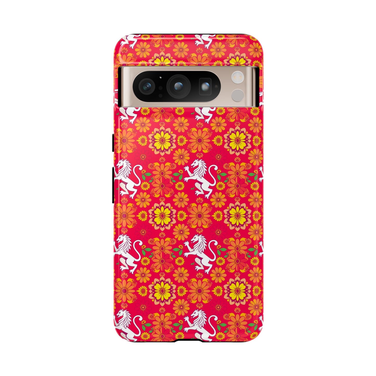 Tough Cases, Leo, Zodiac v4, Flower Pattern