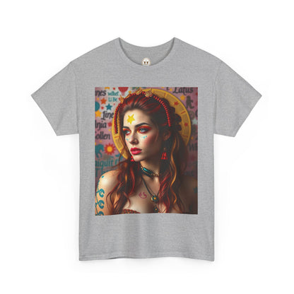 Unisex Heavy Cotton T-Shirt, Sagittarius, Zodiac, Sexy Art