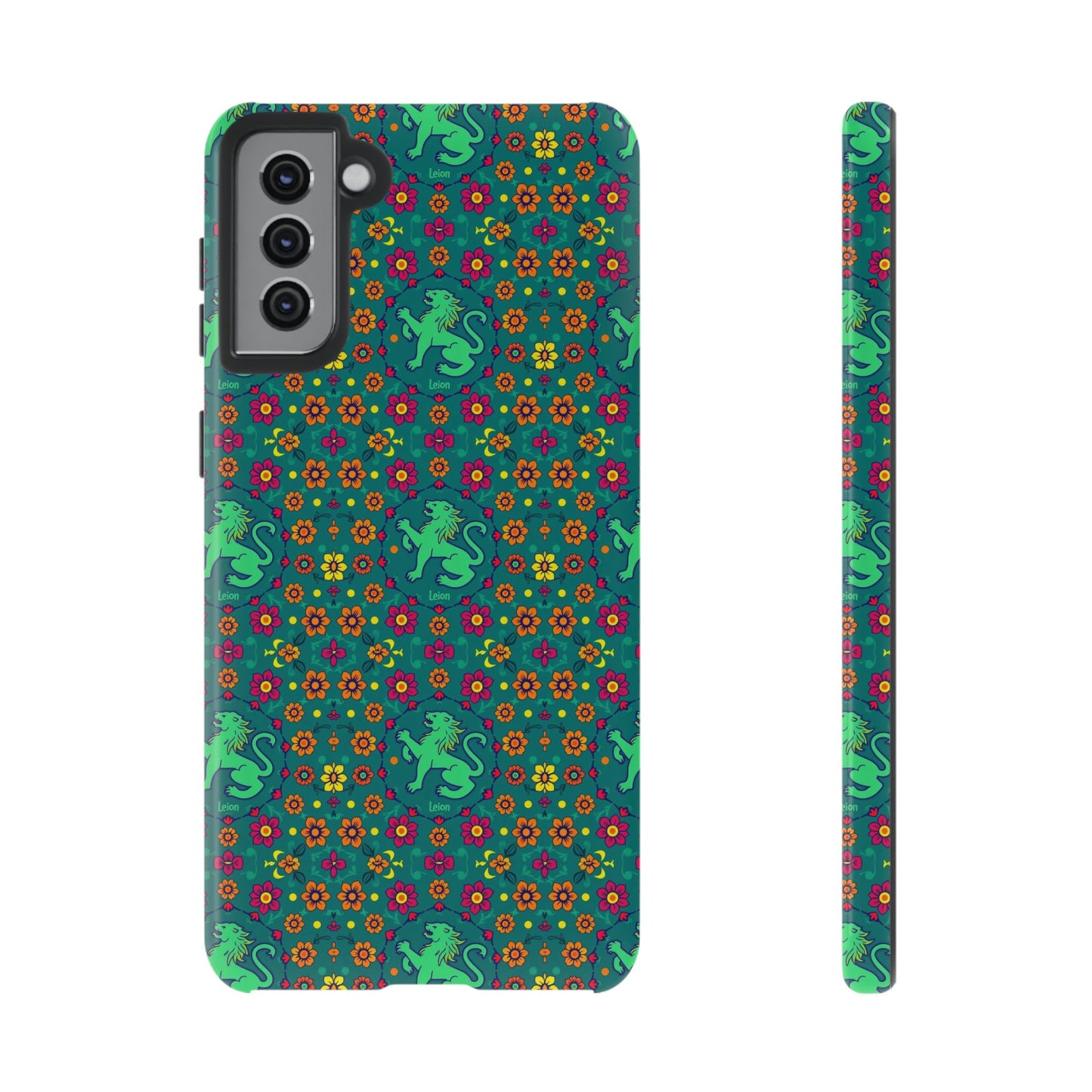 Tough Cases, Leo, Zodiac v3, Flower Pattern