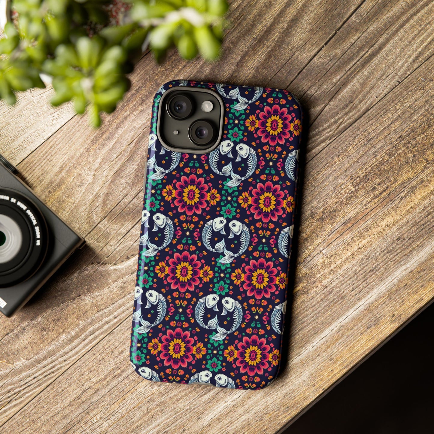 Tough Cases, Pisces, Zodiac v4, Flower Pattern
