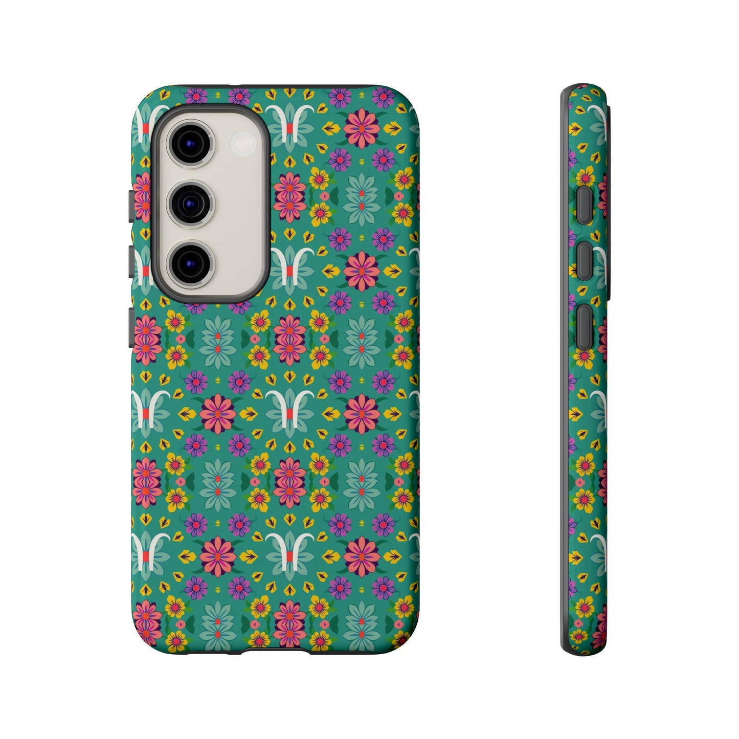 Tough Cases, Aquarius, Zodiac v4, Flower Pattern