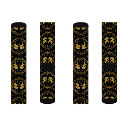 Sublimation Socks, Gemini, Zodiac, Pattern