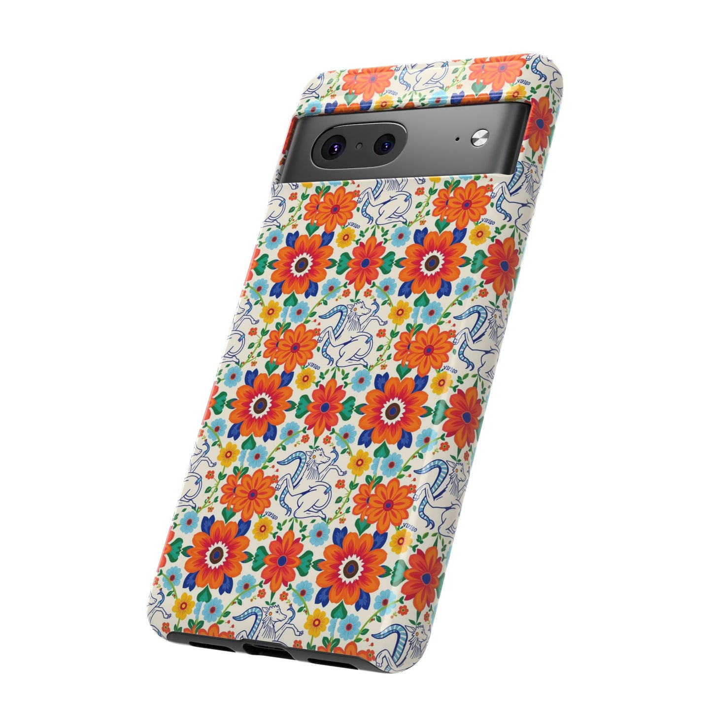 Tough Cases, Virgo, Zodiac v4, Flower Pattern