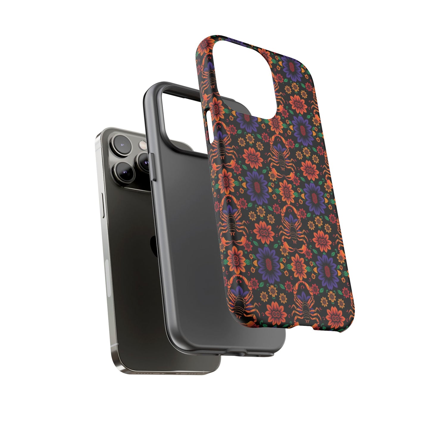 Tough Cases, Scorpio, Zodiac, Flower Pattern