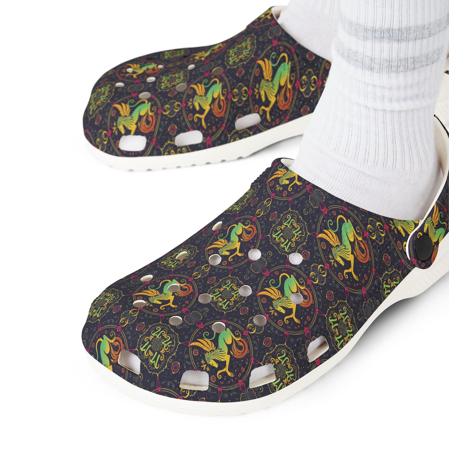 EVA Foam Rubber Shoes, (AOP), Virgo, Zodiac, Pattern