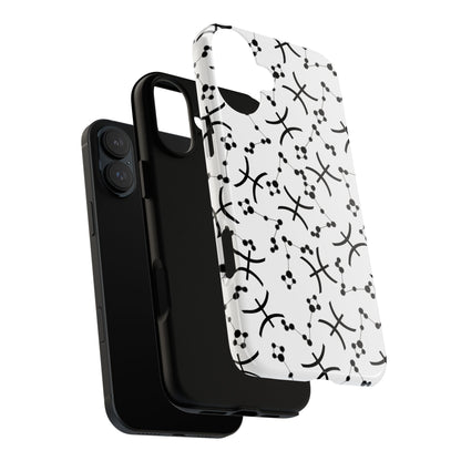 Tough Cases with the Pisces Zodiac sign for iPhone, Samsung Galaxy, and Google Pixel devices