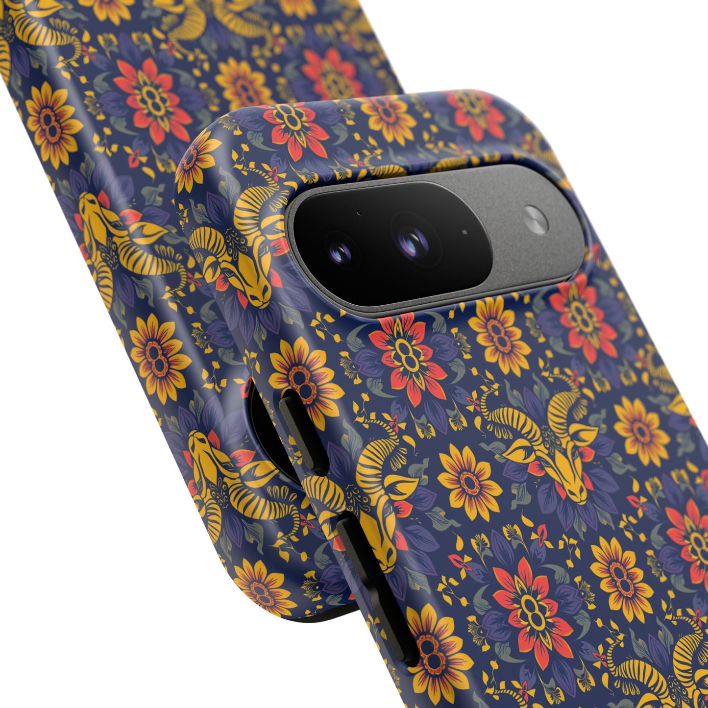 Tough Cases, Taurus, Zodiac v3, Flower Pattern