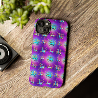 Tough Cases, Aquarius, Zodiac, Metal Pattern