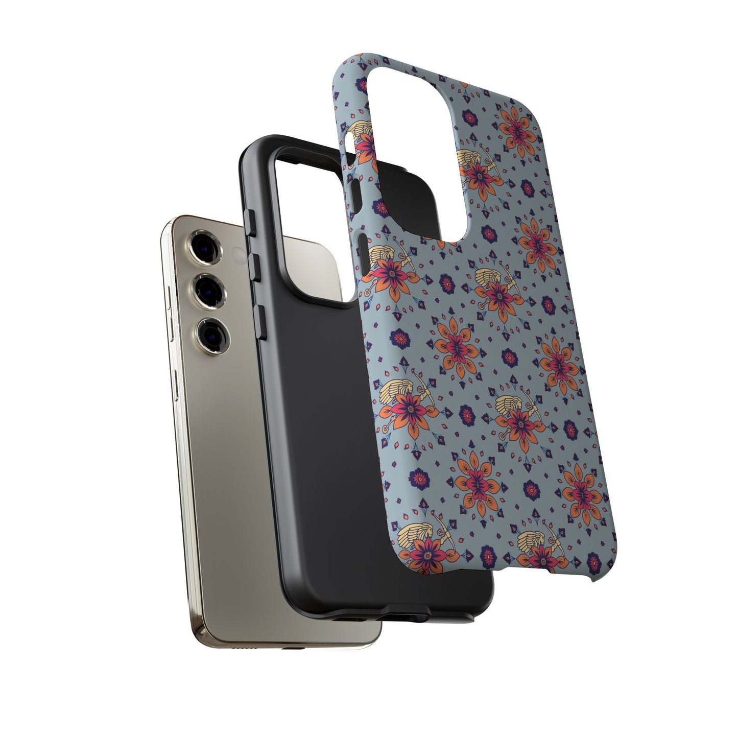 Tough Cases, Sagittarius, Zodiac v3, Flower Pattern
