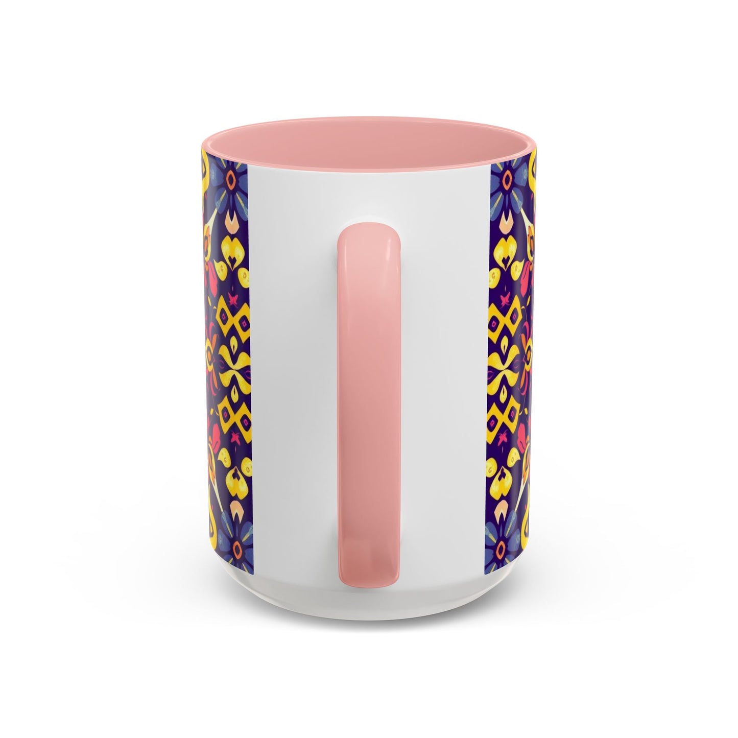 Accent Coffee Mug, Capricorn, Zodiac v1, Flower Pattern, (11, 15oz)