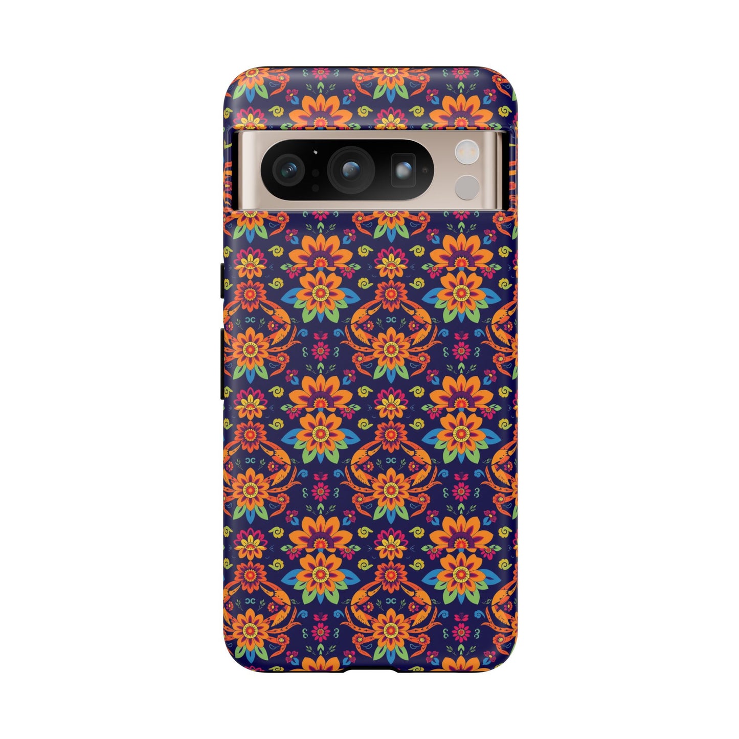 Tough Cases, Cancer, Zodiac, Flower Pattern
