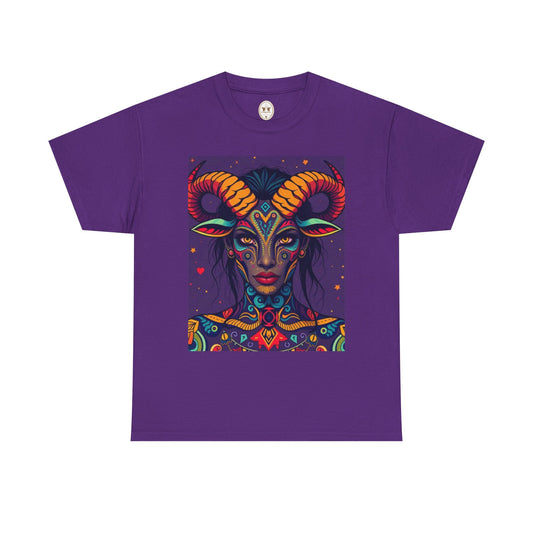 Unisex Heavy Cotton T-Shirt, Taurus, Zodiac v3, Sexy Art