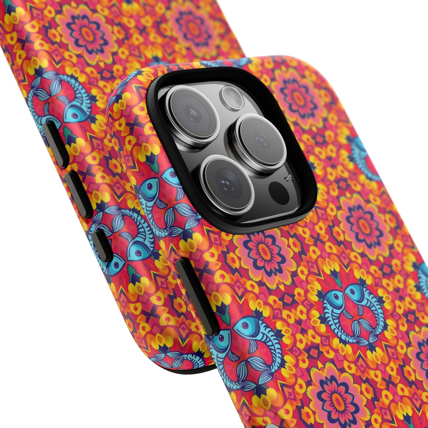 Tough Cases, Pisces, Zodiac v1, Flower Pattern