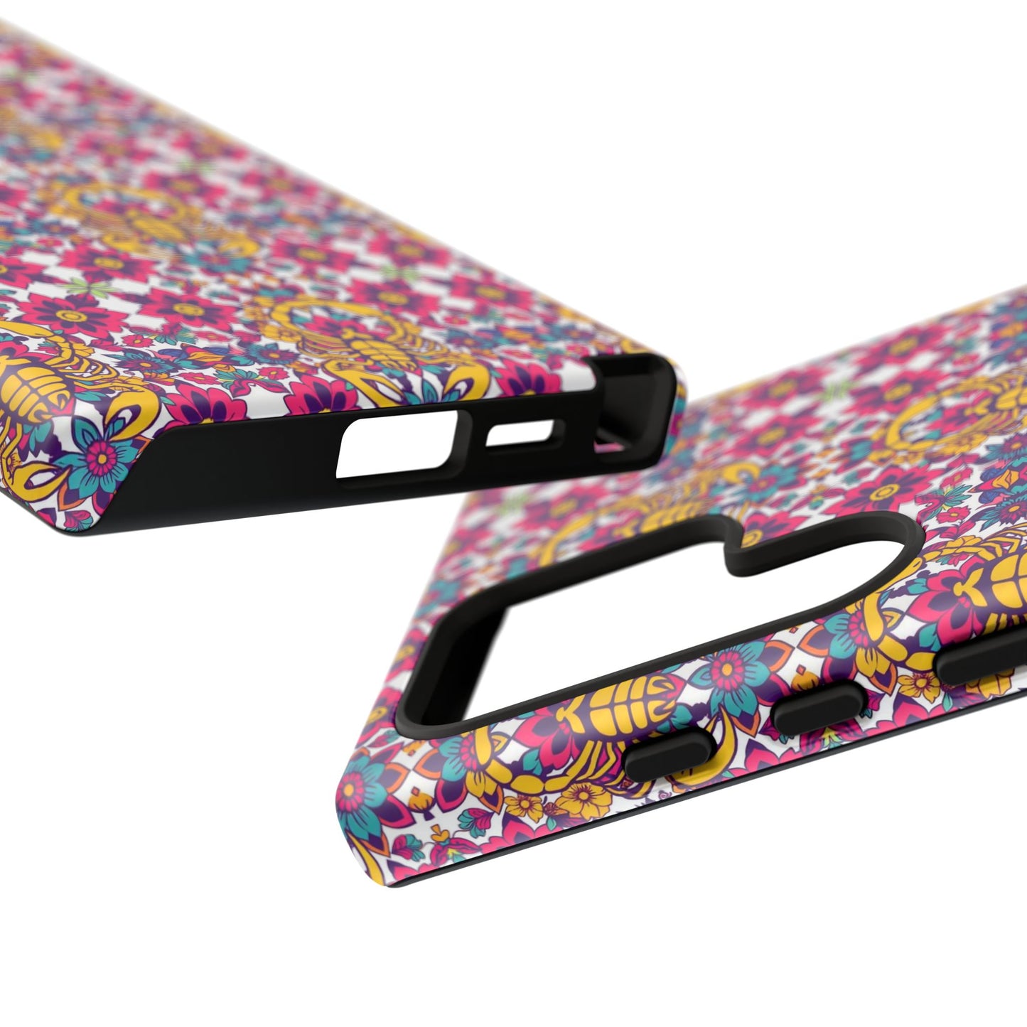Tough Cases, Scorpio, Zodiac v2, Flower Pattern